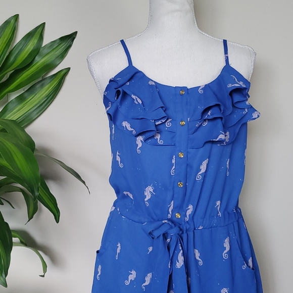 L’Amour Nanette Lepore seahorse romper Sz. M - Picture 4 of 8